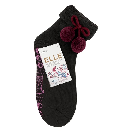 1 Paar Dames Wolmix Slippersokken met Pom Pom - Warme Zachte Gezellige Comfort - Image 2