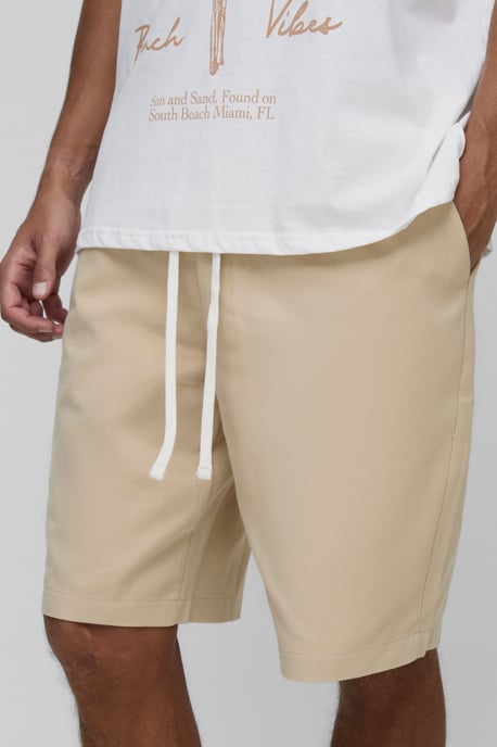Tall Elasticated Waist Baggy Fit Shorts - Image 3