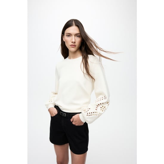 Vila visandy l/s detail sweat top noos 14114310 birch - Image 2