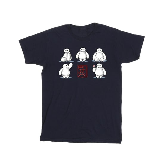 Disney Boys Big Hero 6 Baymax Many Poses T-Shirt (Navy Blue) - Image 1