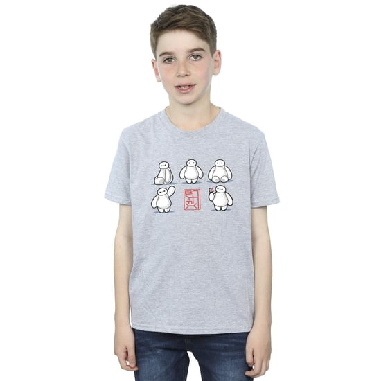 Disney Boys Big Hero 6 Baymax Many Poses T-Shirt (Sports Grey) - Image 2