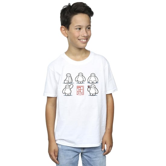 Disney Boys Big Hero 6 Baymax Many Poses T-Shirt (White) - Image 2