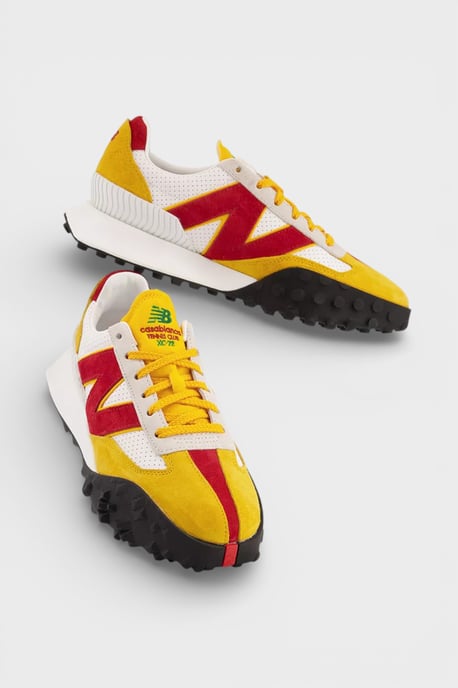 Casablanca x New Balance XC-72 Rode en Gele Unisex Sneakers - Image 6