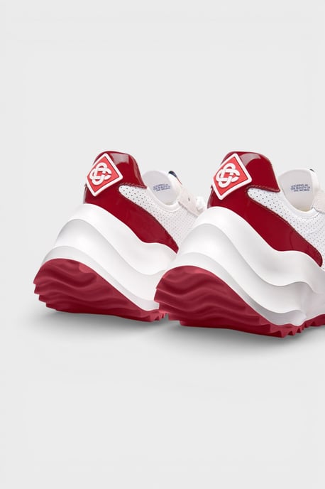 Casablanca Atlantis Men's Sneaker White/Red - Image 3