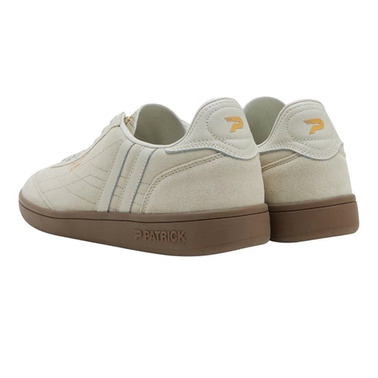 Patrick Mens Lyon Suede Cupsole Trainers (Olive/Gum) - Image 2