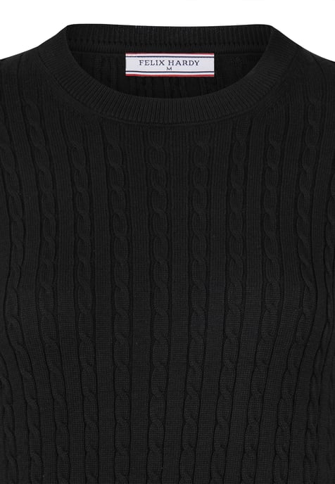Pullover Cableknit Crewneck Pullover - Image 2