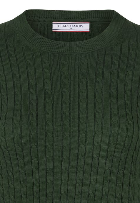Pullover Cableknit Crewneck Pullover - Image 2