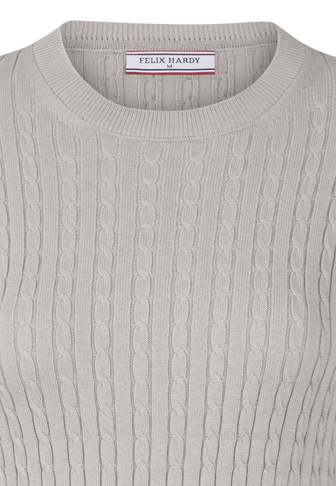 Pullover Cableknit Crewneck Pullover - Image 2