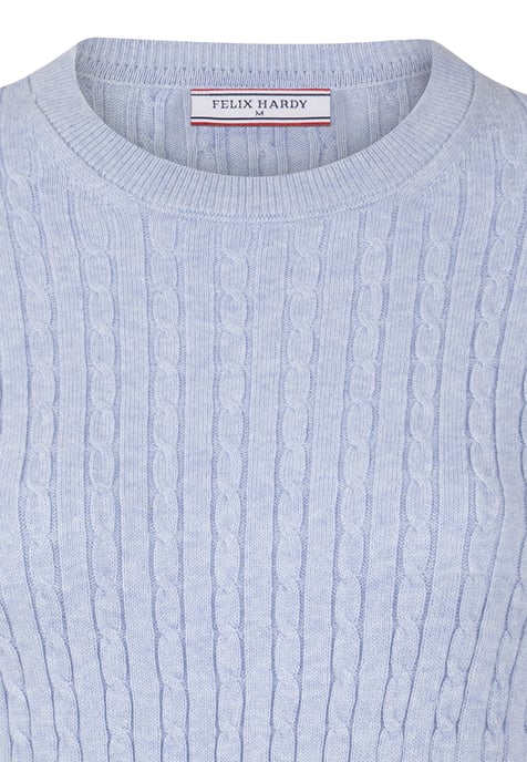 Pullover Cableknit Crewneck Pullover - Image 2