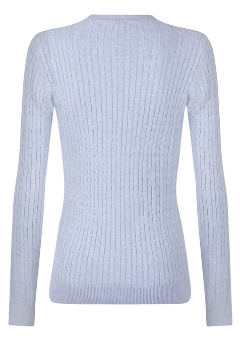 Pullover Cableknit Crewneck Pullover - Image 3