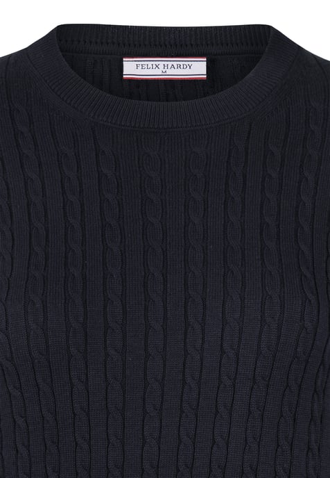 Pullover Cableknit Crewneck Pullover - Image 2