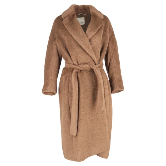 Max Mara Borbone Double Breasted Teddy Coat in Brown Alpaca - Image 1