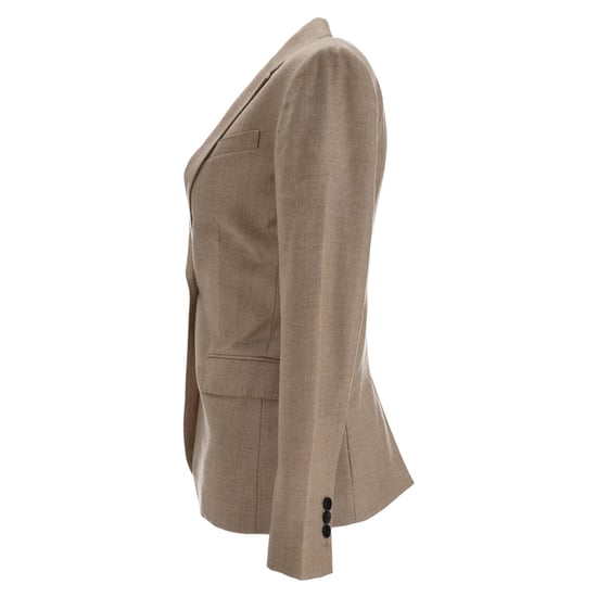 Theory Sleek Staple Blazer i Beige Virgin Wool - Image 2