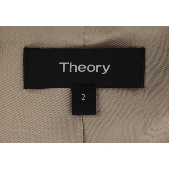 Theory Sleek Staple Blazer i Beige Virgin Wool - Image 4