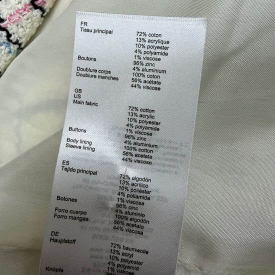 Maje Tweed geruite blazer van wit katoen - Image 5