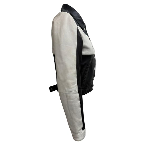 Maje tvåfärgad jacka i svart polyester - Image 4