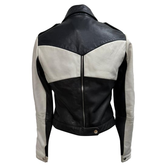 Maje tvåfärgad jacka i svart polyester - Image 5