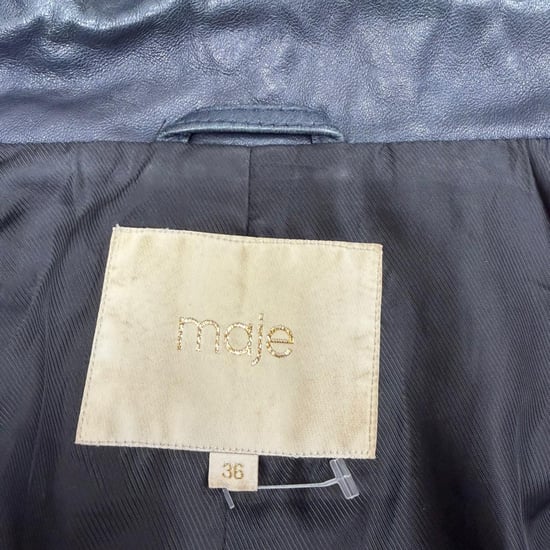 Maje tvåfärgad jacka i svart polyester - Image 6