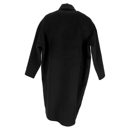 Stella Mccartney Hidden Buttoned Coat in Black Wool - Image 3