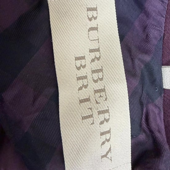 Burberry Brit Single-Breasted Short Coat in Burgundy Wool - Image 5