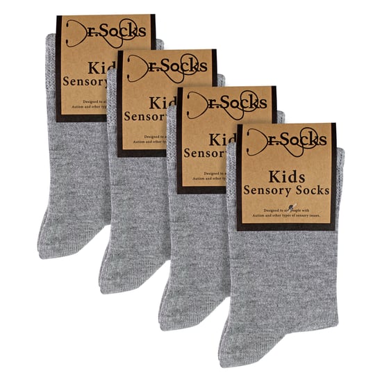 4-pack Barn Bambus Sensory Strumpor Mjuka Andningsbara Bekväma Passform - Image 2