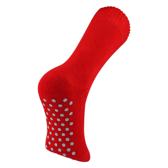 Mens Extra Wide Winter Bed Socks with Grips | Non Slip Thermal Sleep Socks - Image 3