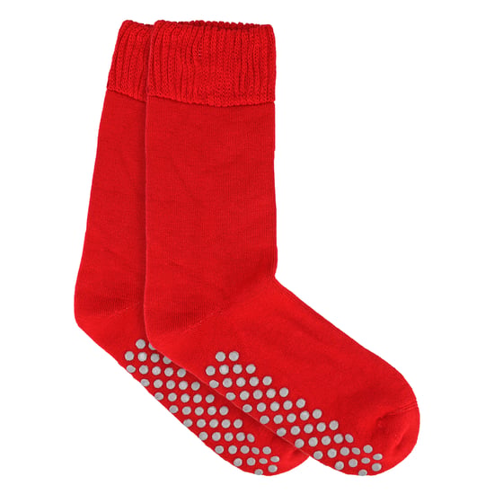 Mens Extra Wide Winter Bed Socks with Grips | Non Slip Thermal Sleep Socks - Image 4