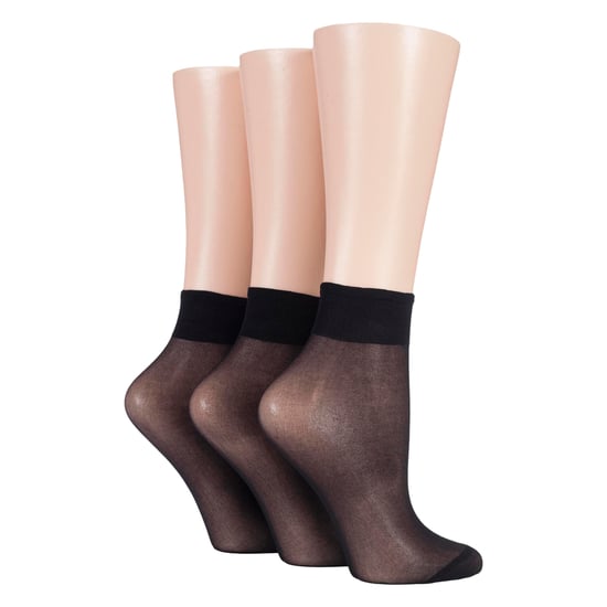 3-Pack Dames 15 Denier 100% Nylon Enkelsokken - Doorzichtig Lichtgewicht Comfort - Image 3