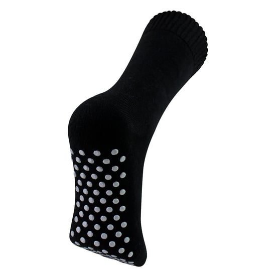 Mens Extra Wide Winter Bed Socks with Grips | Non Slip Thermal Sleep Socks - Image 3