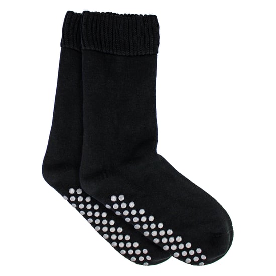Mens Extra Wide Winter Bed Socks with Grips | Non Slip Thermal Sleep Socks - Image 4