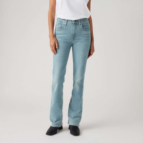 Women's Levis 725 High Rise Bootcut Jeans in Blue - Image 2