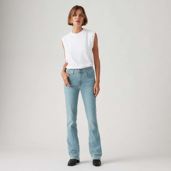 Women's Levis 725 High Rise Bootcut Jeans in Blue - Image 5