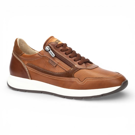 Pikolinos Heren Bruine Leren Gemakkelijk te Dragen Sneakers - Getafe - Image 3