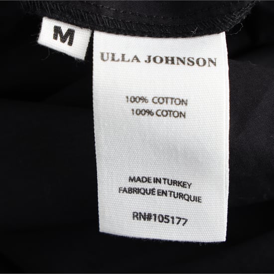 Ulla Johnson Cintia midi-jurk met pofmouwen in zwart katoen - Image 5