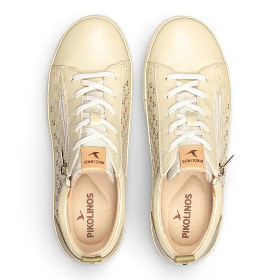 Pikolinos Women’s Apple Green Leather Lace Up Zip Trainer Sneaker Shoes - Vigo - Image 5
