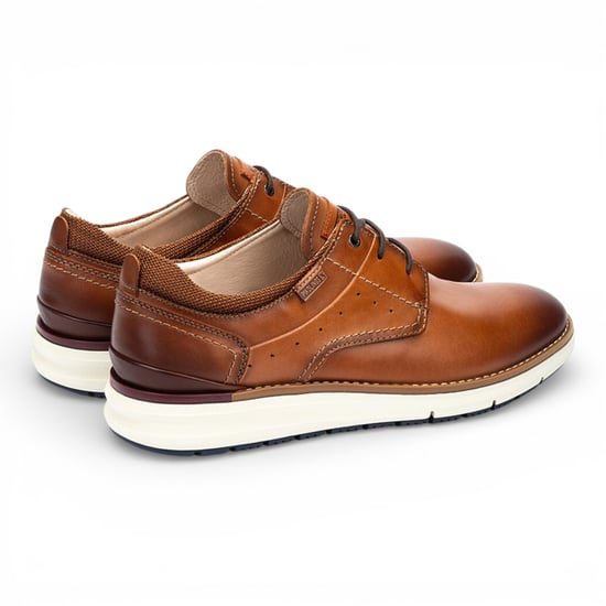 Pikolinos Heren Bruine Leren Vetersneakers - Manacor - Image 5