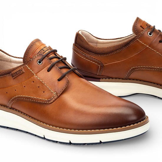 Pikolinos Heren Bruine Leren Vetersneakers - Manacor - Image 6