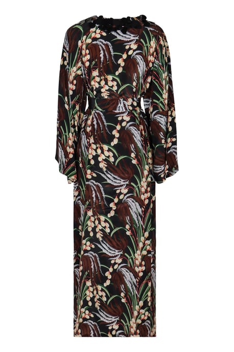 Printed Crepe Dress - Image 1
