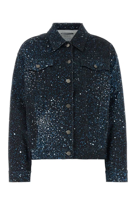 Geprinte Stretch Denim Jasje - Image 1