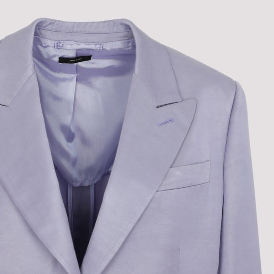 Tom Ford Soft Fluid Twill Boyfriend-jacka - Image 5