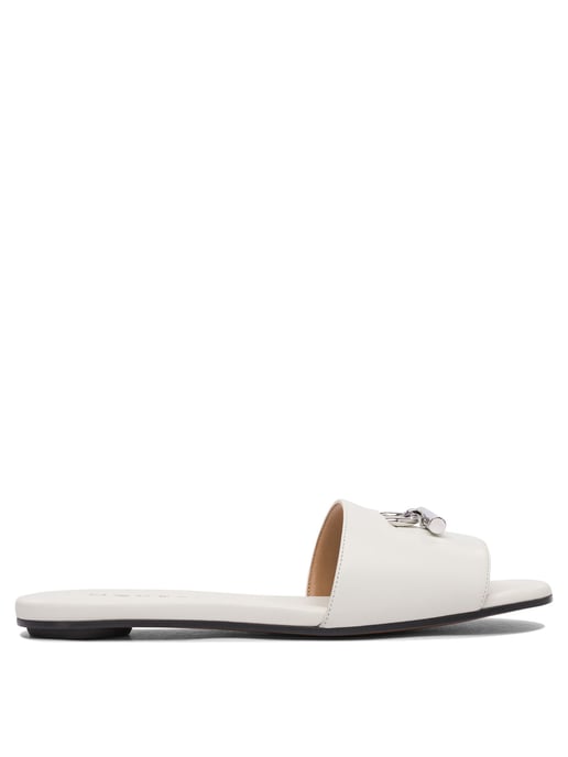 White Rubber Sandals - Image 1