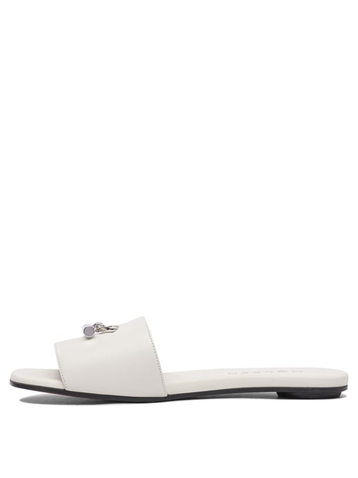 White Rubber Sandals - Image 3