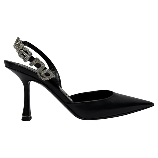 Alexander Wang Grace versierde slingback pumps in zwart leer - Image 1