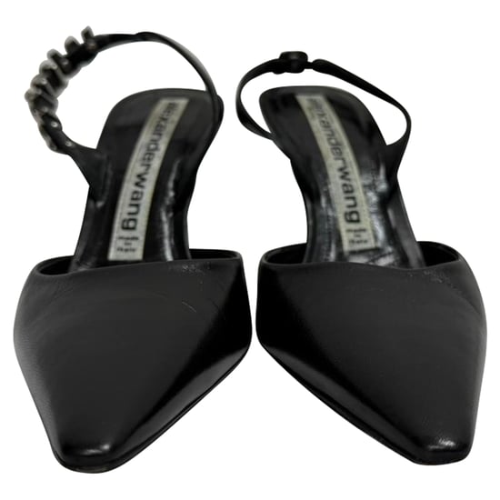Alexander Wang Grace versierde slingback pumps in zwart leer - Image 2