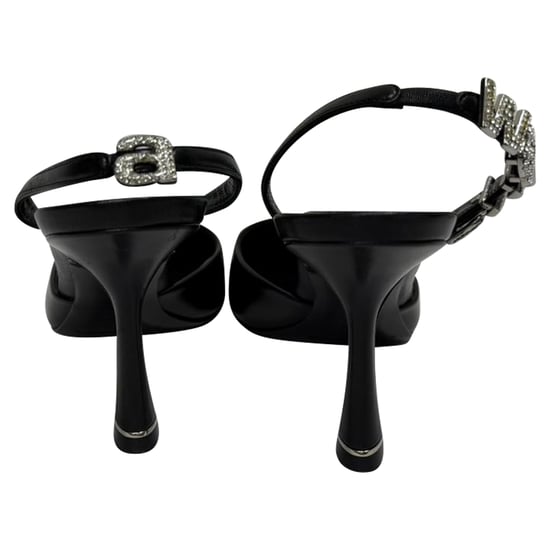 Alexander Wang Grace versierde slingback pumps in zwart leer - Image 3