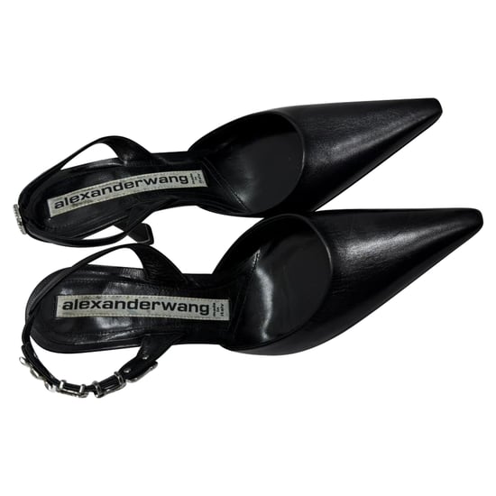 Alexander Wang Grace versierde slingback pumps in zwart leer - Image 5