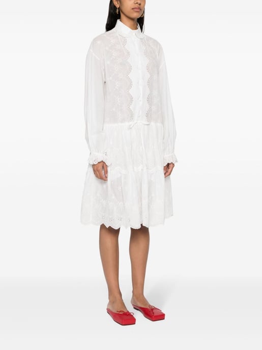 Embroidered Shirt Dress - Image 4