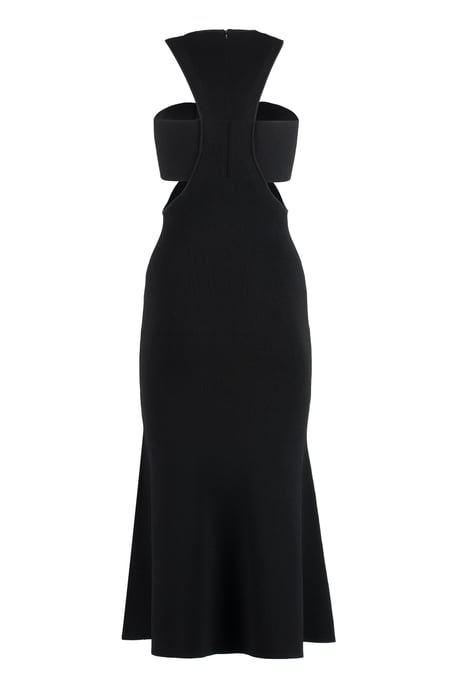 Black Viscose Blend Dress - Image 1
