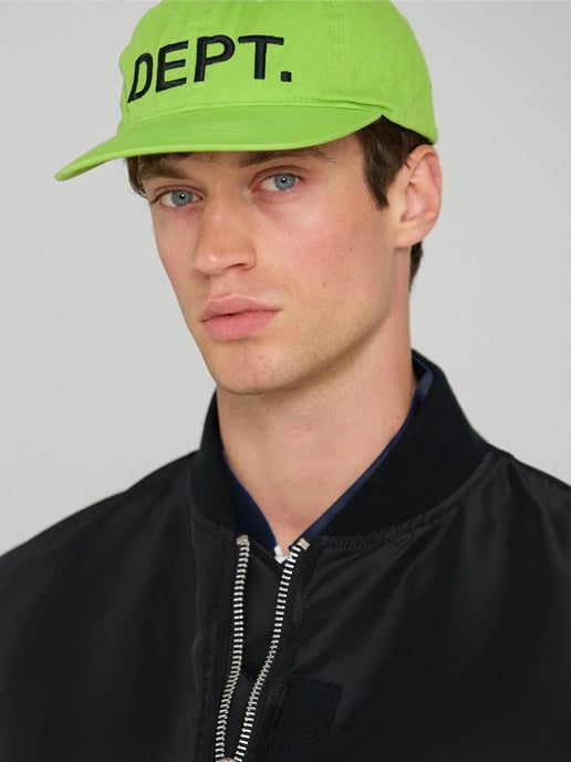 DEPT Embroidered Logo Cap in Green - Image 2