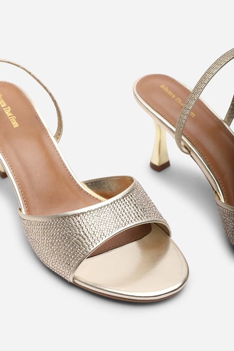 Where's That From Womens Harmony Open Toe Mid Heel Sandal with Sling back - Image 5